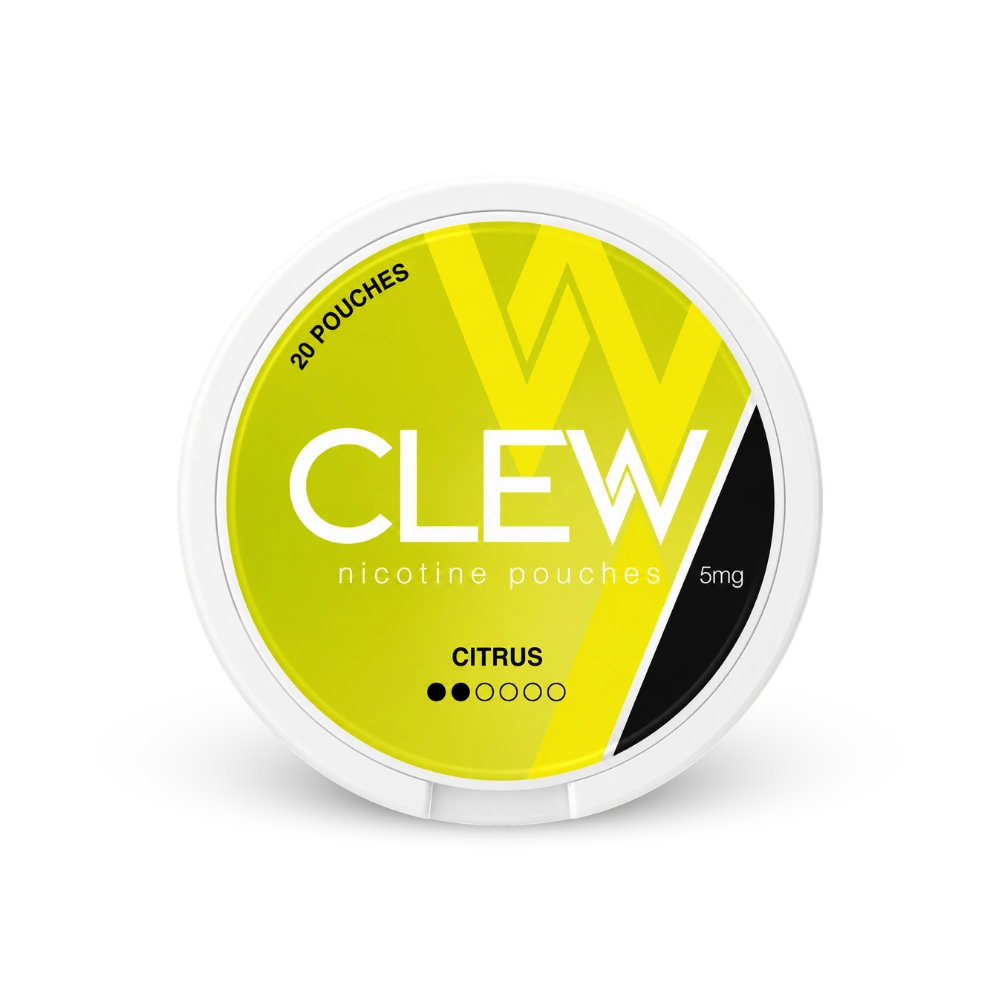 CLEW Citrus 5mg – nikotino pagalvėlių dėžutė