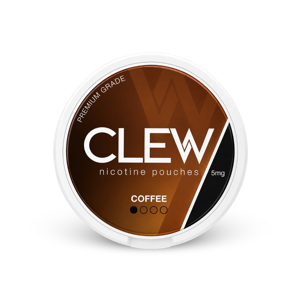 CLEW Coffee 5mg – nikotino pagalvėlių skardinė