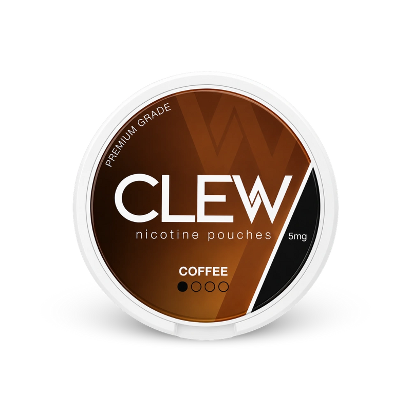 CLEW Coffee 5mg – nikotino pagalvėlių skardinė