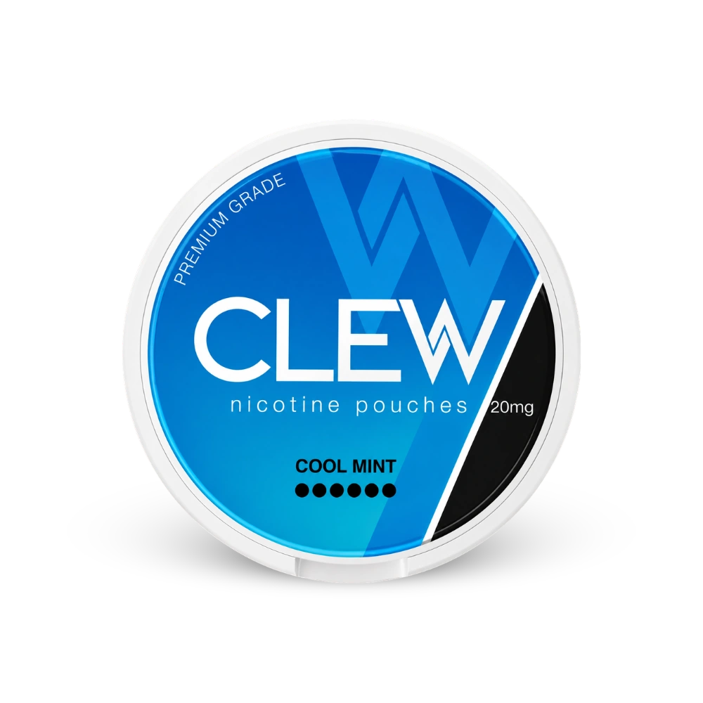CLEW Cool Mint 20mg – nikotino pagalvėlių skardinė