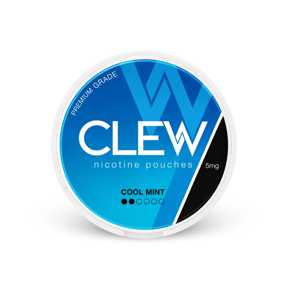 CLEW Cool Mint 5mg – nikotino pagalvėlių skardinė