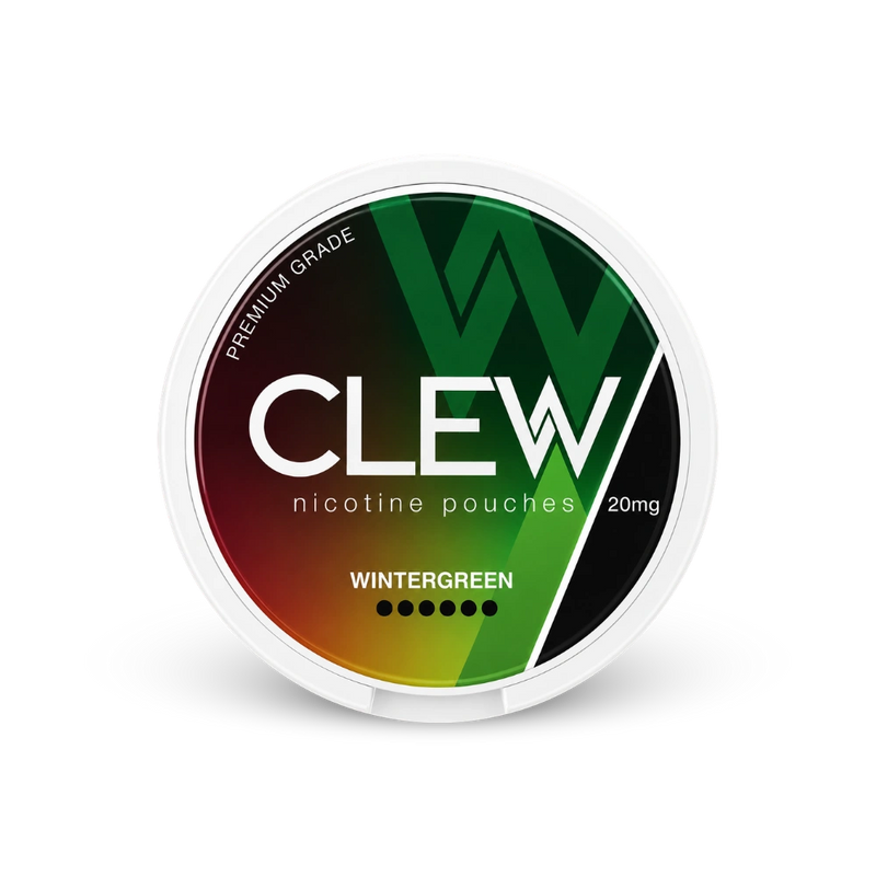 CLEW Wintergreen 20mg – nikotino pagalvėlių dėžutė