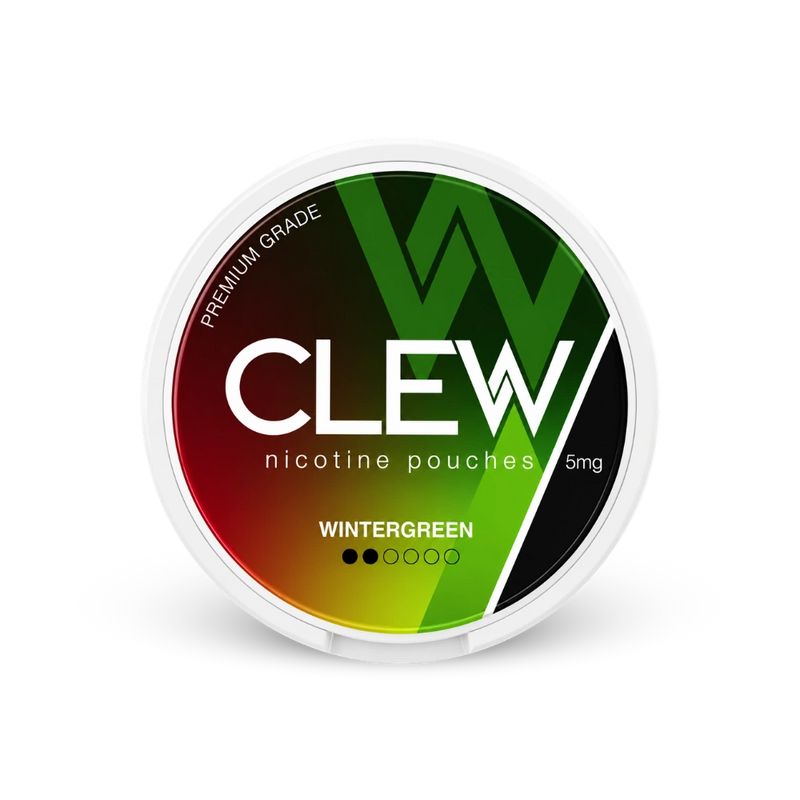 CLEW Wintergreen 5mg – nikotino pagalvėlių skardinė