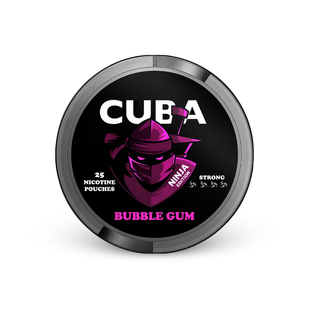 CUBA Ninja Bubble Gum Slim Strong – nikotino pagalvėlių skardinė