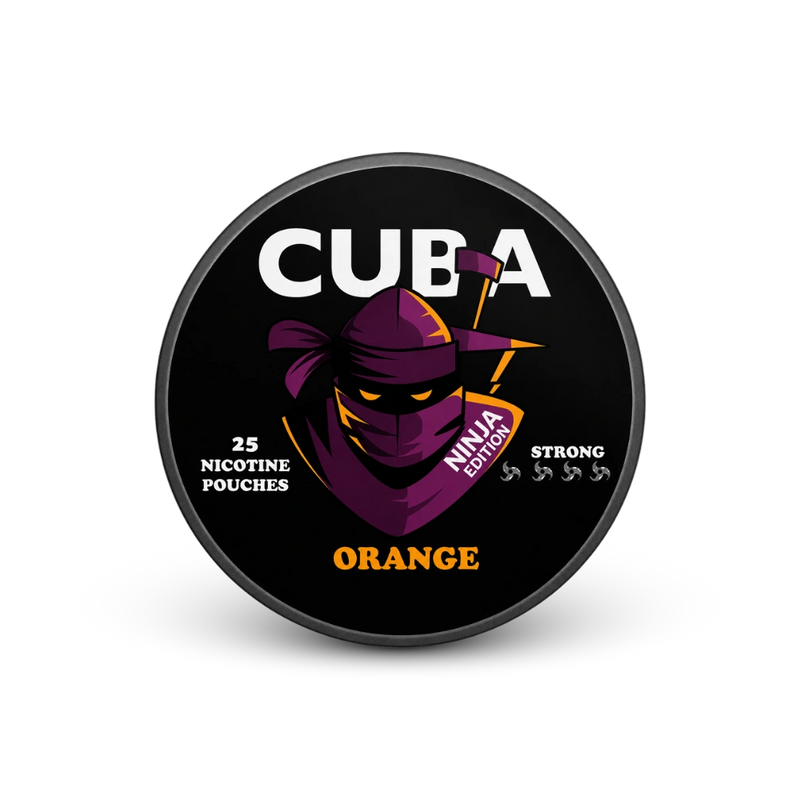 CUBA Ninja Orange Strong – nikotino pagalvėlių skardinė