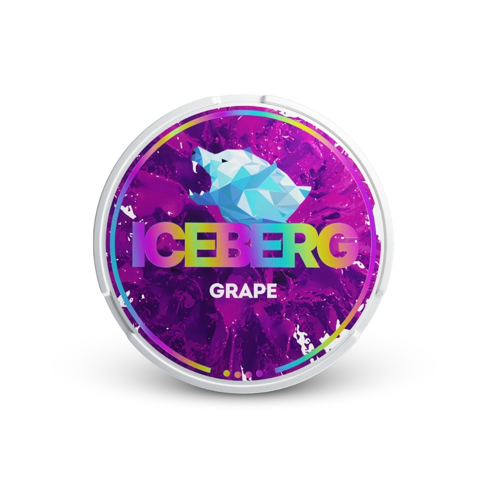 Iceberg Grape – nikotino pagalvėlių skardinė