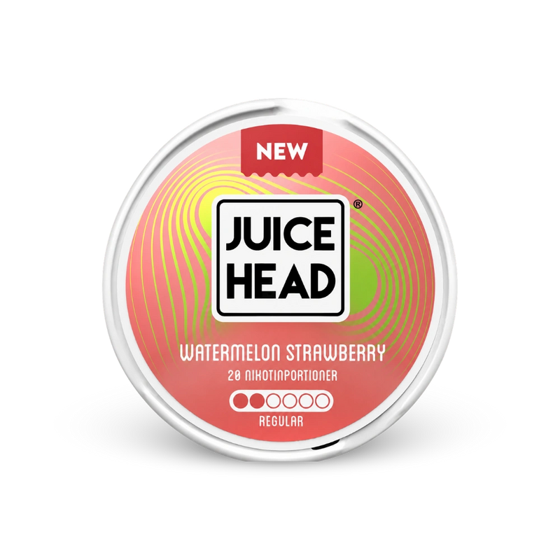 Juice Head Watermelon Strawberry Regular – nikotino pagalvėlių skardinė
