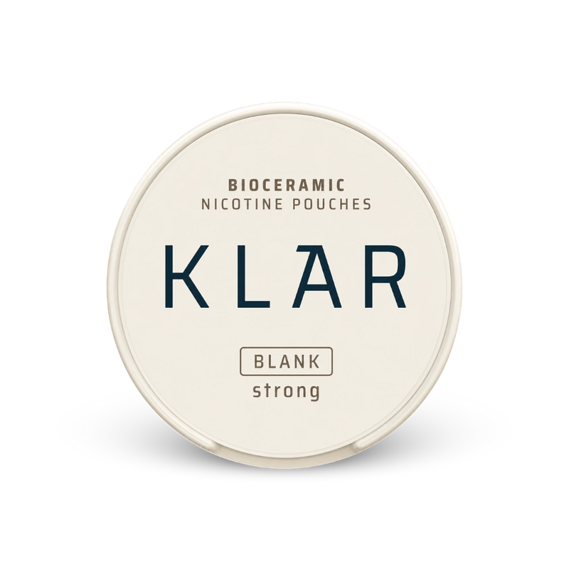 KLAR Blank Strong Mini – nikotino pagalvėlių skardinė