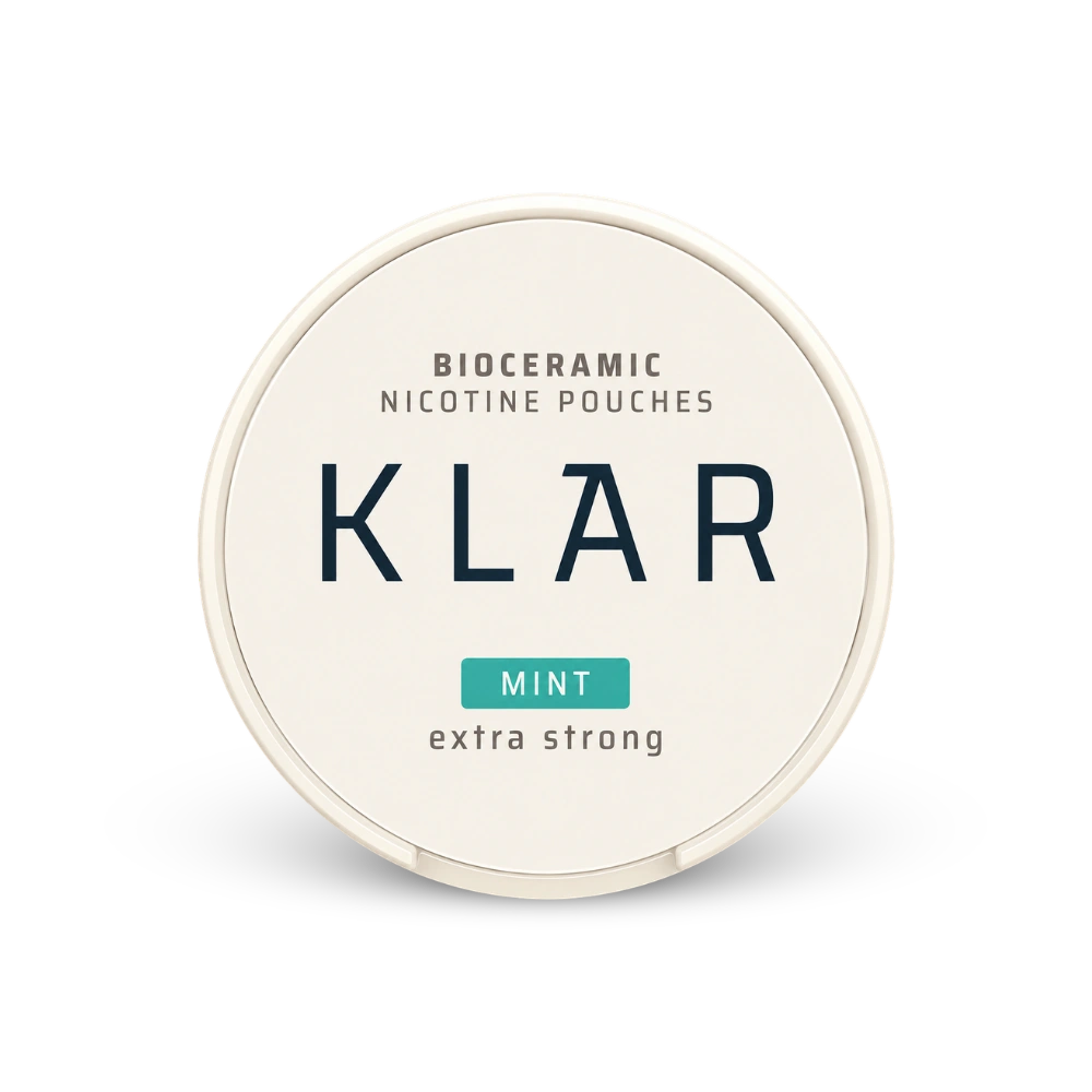 KLAR Mint Extra Strong Slim – nikotino pagalvėlių dėžutė