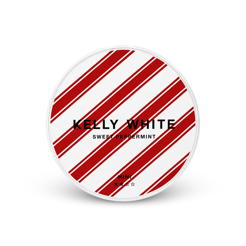 Kelly White Mini Sweet Peppermint – nikotino pagalvėlių skardinė
