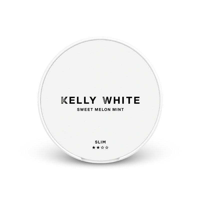 Kelly White Sweet Melon Mint Slim – nikotino pagalvėlių dėžutė