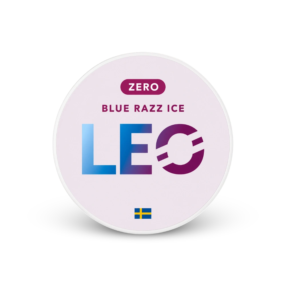 LEO Blue Razz Zero – nikotino pagalvėlių skardinė