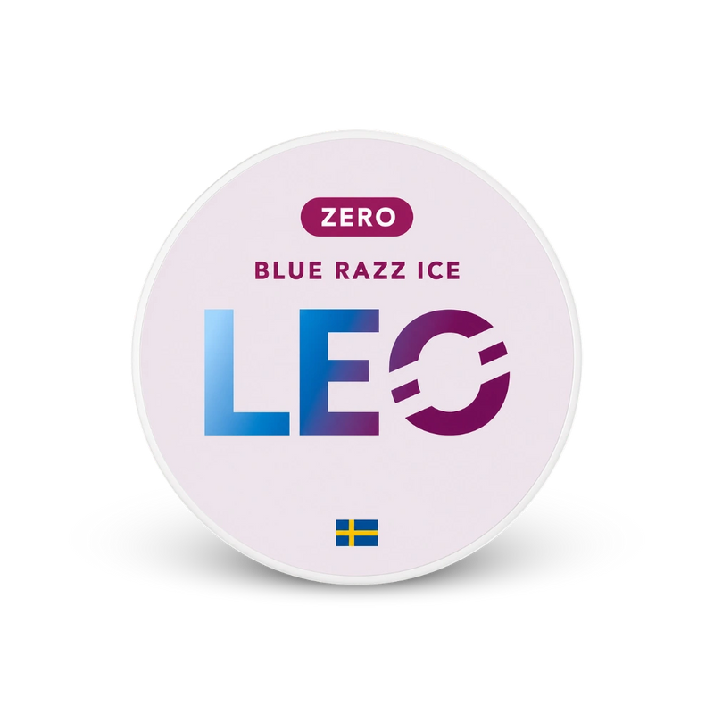 LEO Blue Razz Zero – nikotino pagalvėlių skardinė