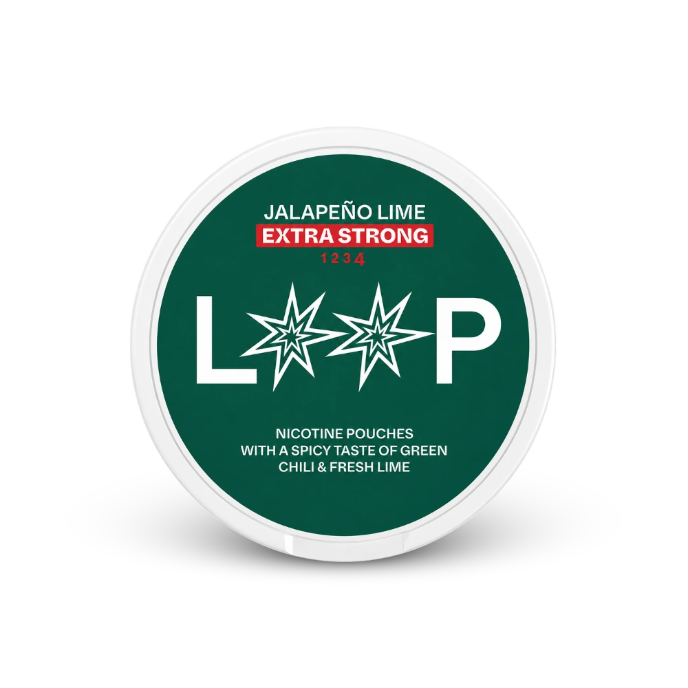 LOOP Jalapeno Lime Extra Strong – nikotino pagalvėlių skardinė