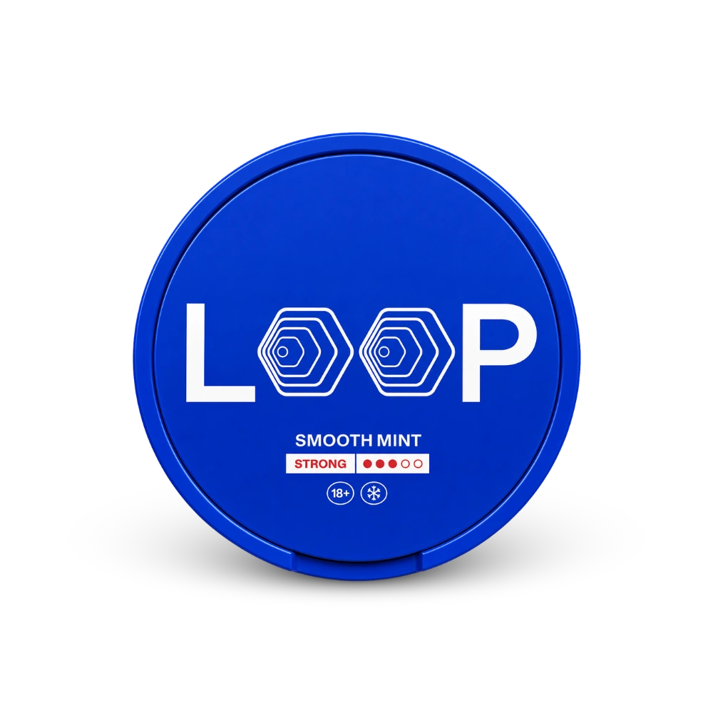 LOOP Smooth Mint Strong – nikotino pagalvėlių skardinė