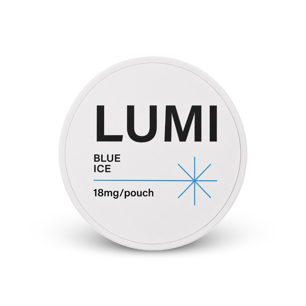 LUMI Blue Ice 18mg – nikotino pagalvėlių skardinė