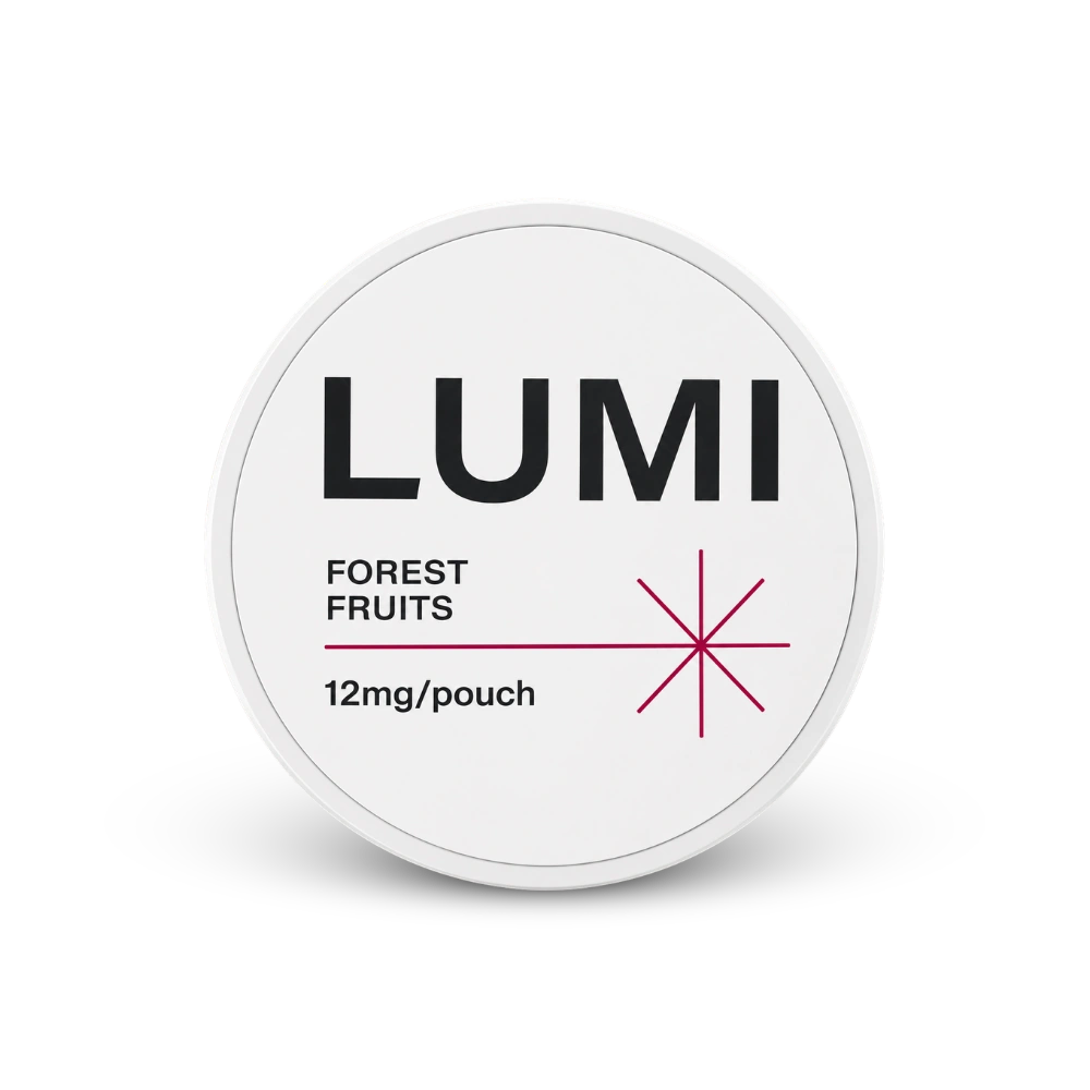 LUMI Forest Fruits 12mg – nikotino pagalvėlių skardinė