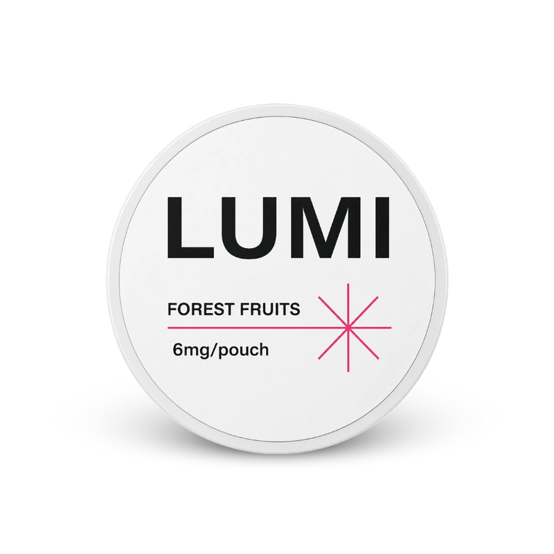 LUMI Forest Fruits 6mg – nikotino pagalvėlių dėžutė