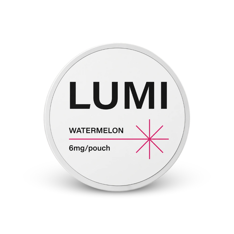 LUMI Watermelon 6mg – nikotino pagalvėlių skardinė