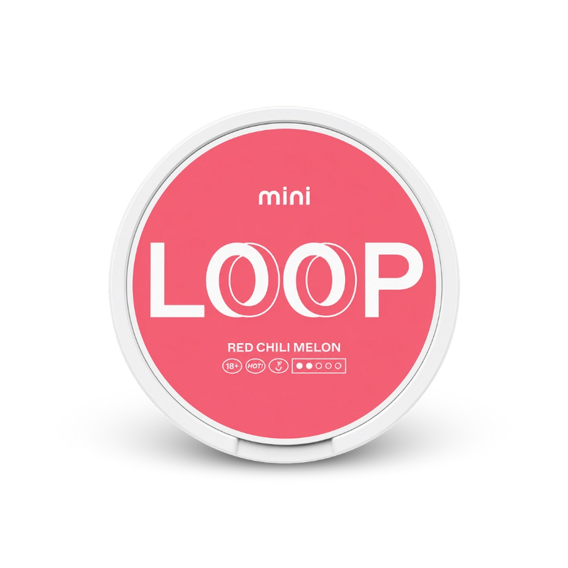 Loop Red Chili Mini – nikotino pagalvėlių dėžutė