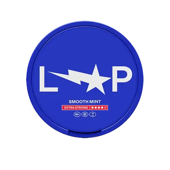 Loop Smooth Mint Extra Strong nikotyno pagalvėlės 11mg, mėlyna pakuotė su mėtų skaniu