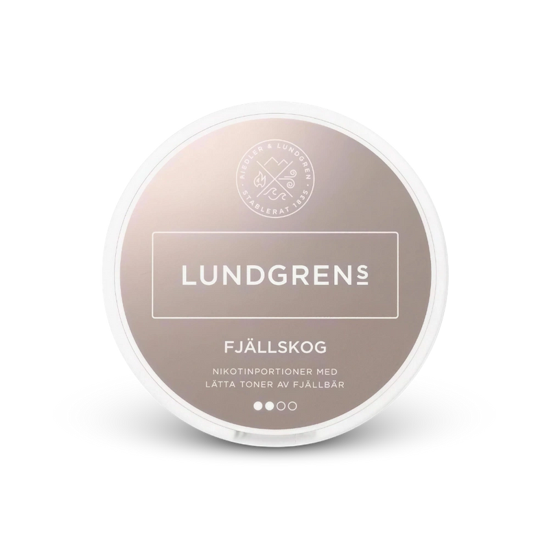 Lundgrens Fjällskog – nikotino pagalvėlių dėžutė