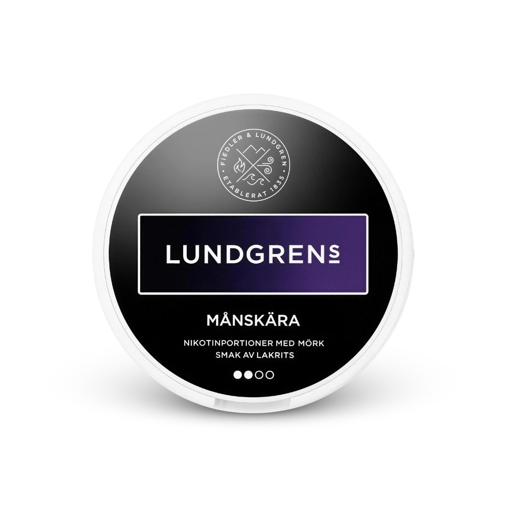 Lundgrens Månskära – nikotino pagalvėlių dėžutė