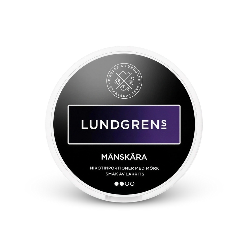 Lundgrens Månskära – nikotino pagalvėlių dėžutė