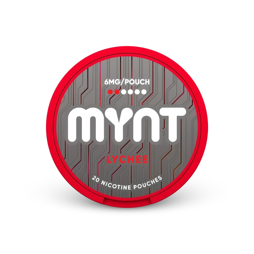 MYNT Lychee Regular – nikotino pagalvėlių skardinė