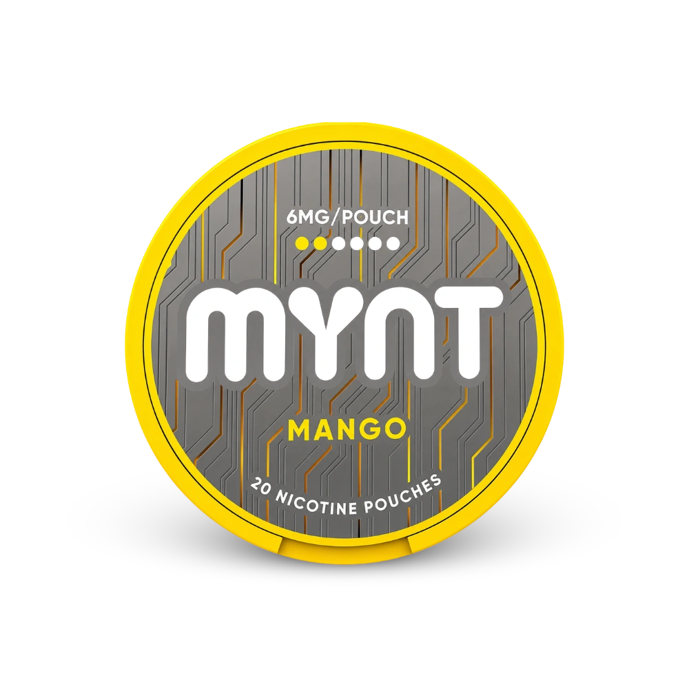MYNT Mango Slim Regular – nikotino pagalvėlių skardinė