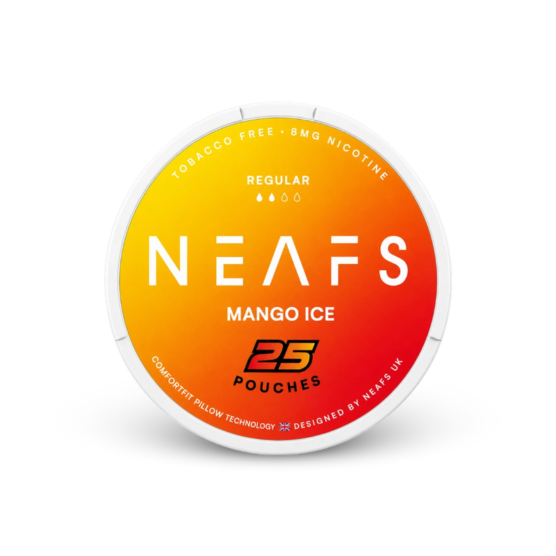 NEAFS Mango Ice Regular – nikotino pagalvėlių skardinė