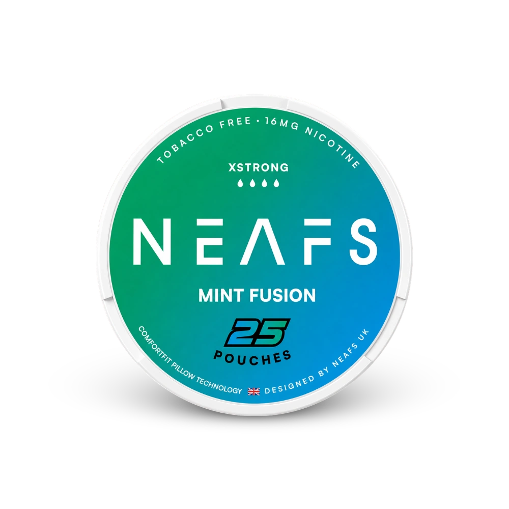 NEAFS Mint Fusion Extra Strong – nikotino pagalvėlių skardinė