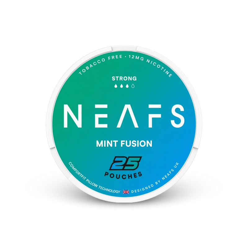 NEAFS Mint Fusion Strong – nikotino pagalvėlių skardinė