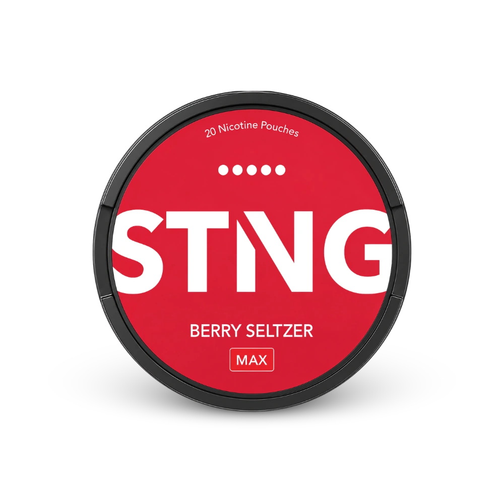 STNG Berry Seltzer MAX – nikotino pagalvėlių skardinė