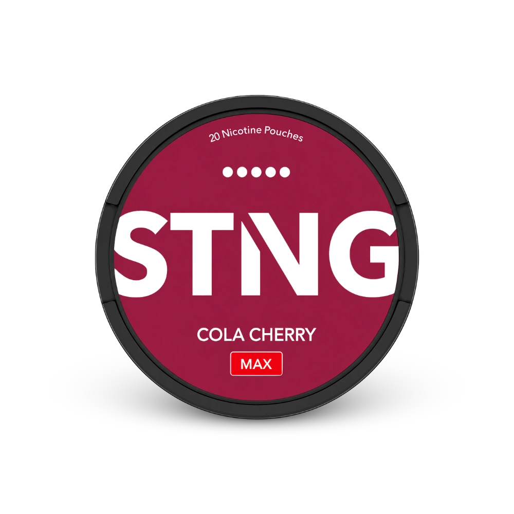 STNG Cola Cherry MAX – nikotino pagalvėlių skardinė