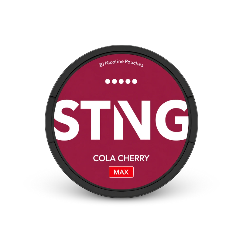 STNG Cola Cherry MAX – nikotino pagalvėlių skardinė