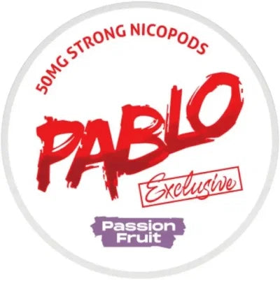 PABLO Exclusive Passion Fruit Strong – nikotino pagalvėlių skardinė