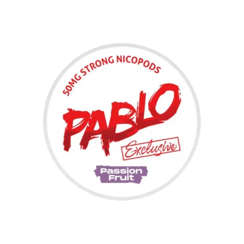 PABLO Exclusive Passion Fruit Strong – nikotino pagalvėlių skardinė