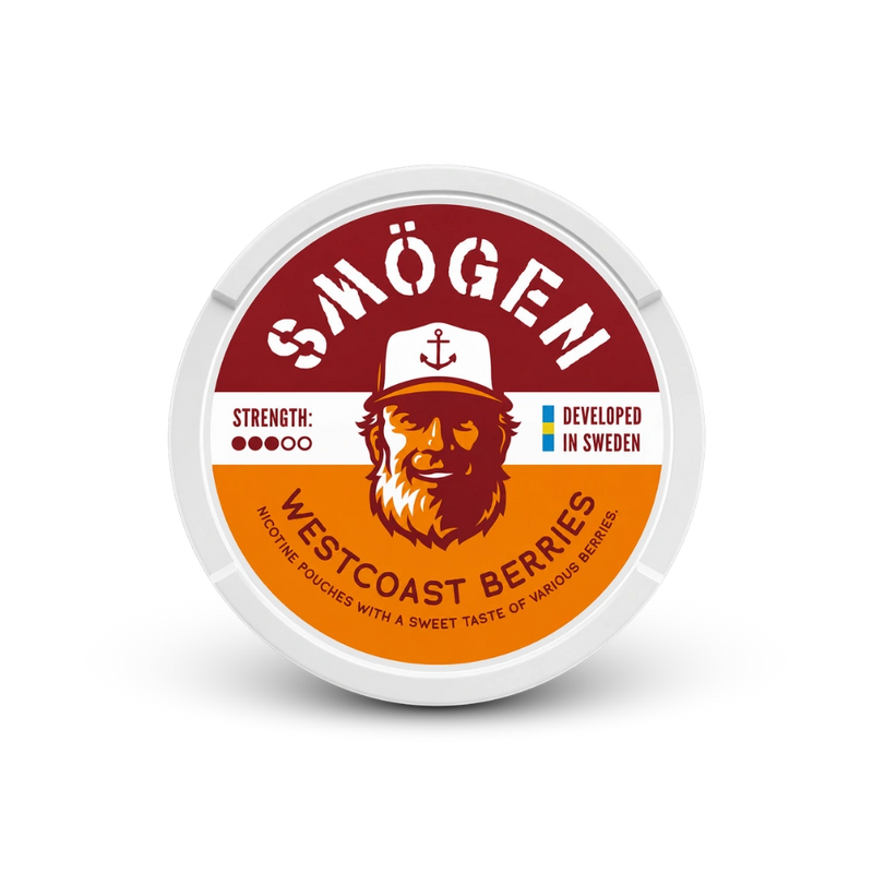 Smögen Westcoast Berries – nikotino pagalvėlių skardinė