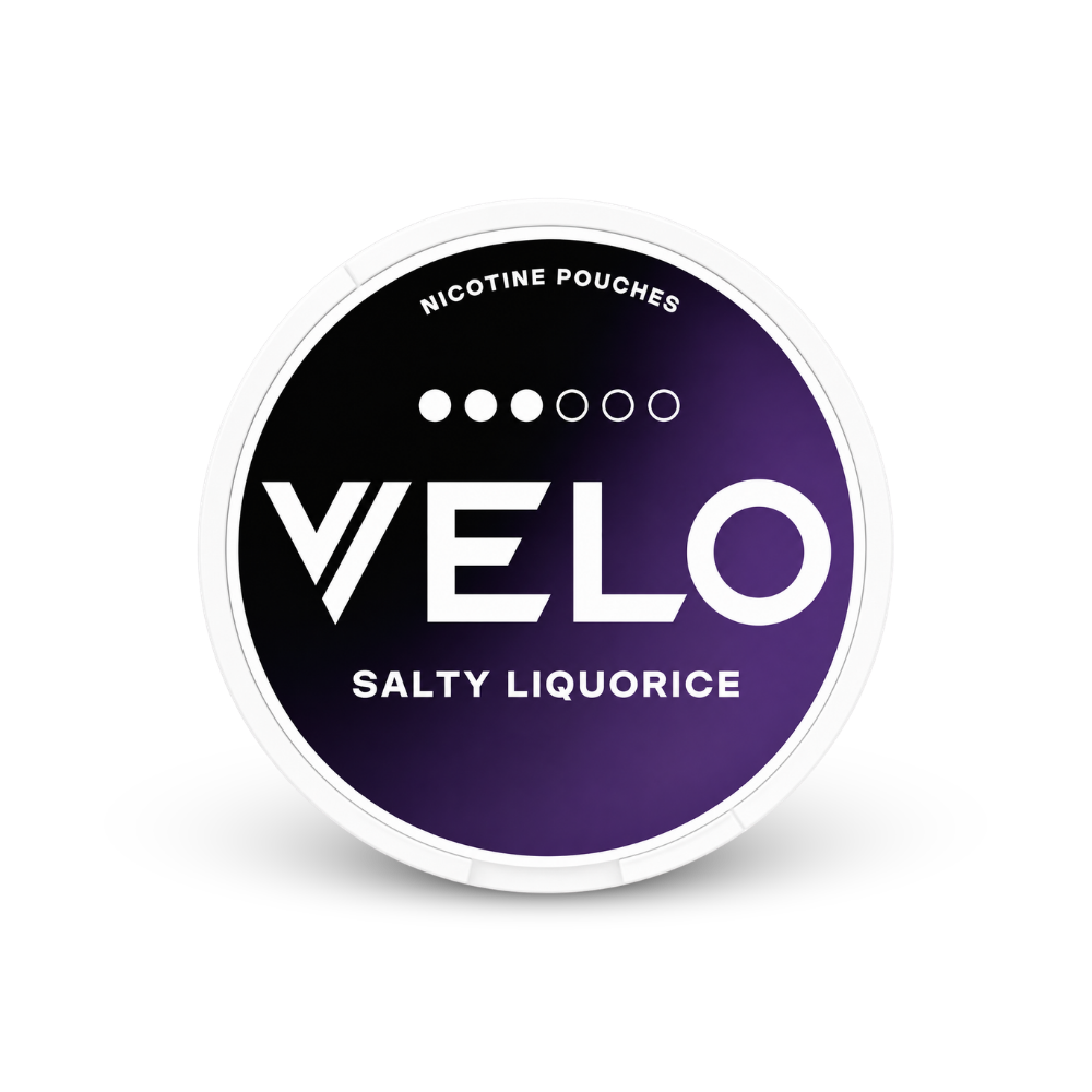 VELO Salty Liquorice – nikotino pagalvėlių skardinė