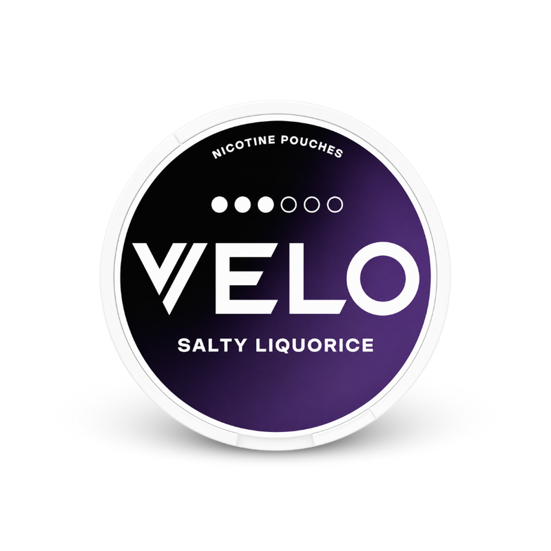 VELO Salty Liquorice – nikotino pagalvėlių skardinė