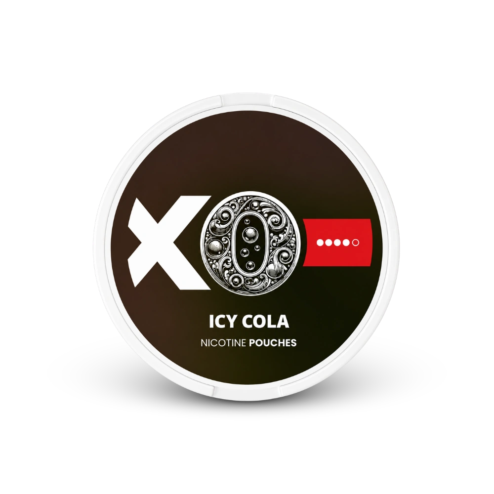 XO Icy Cola – nikotino pagalvėlių skardinė