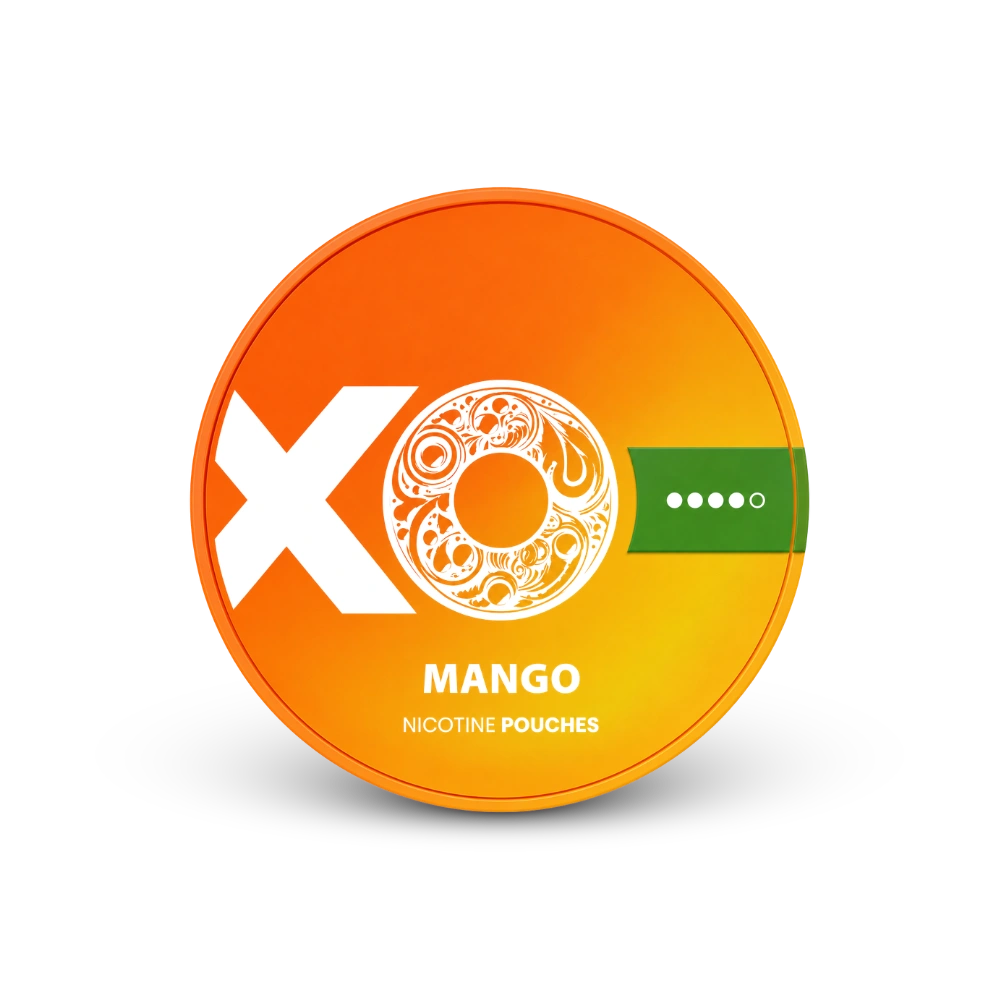 XO Mango – nikotino pagalvėlių skardinė