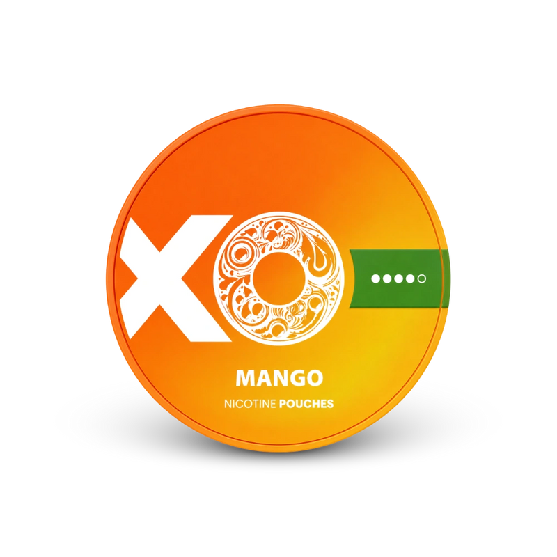 XO Mango – nikotino pagalvėlių skardinė