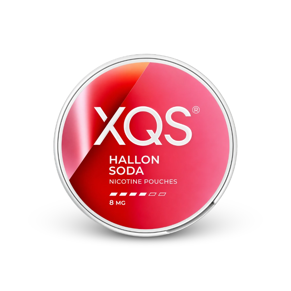 XQS Hallonsoda Strong – nikotino pagalvėlių skardinė