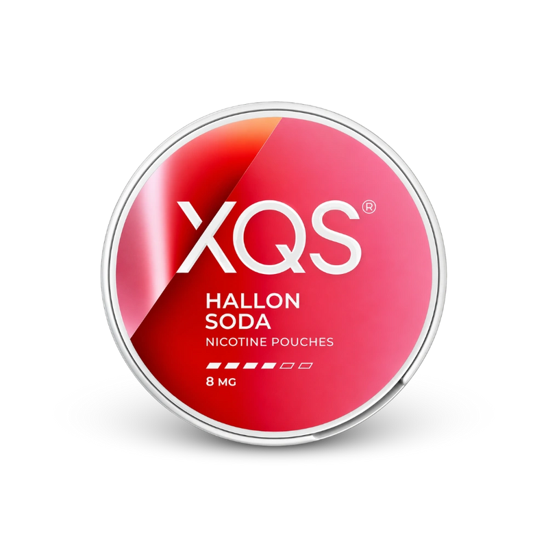 XQS Hallonsoda Strong – nikotino pagalvėlių skardinė