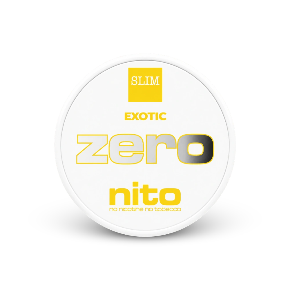 Zeronito Exotic Slim – nikotino pagalvėlių skardinė