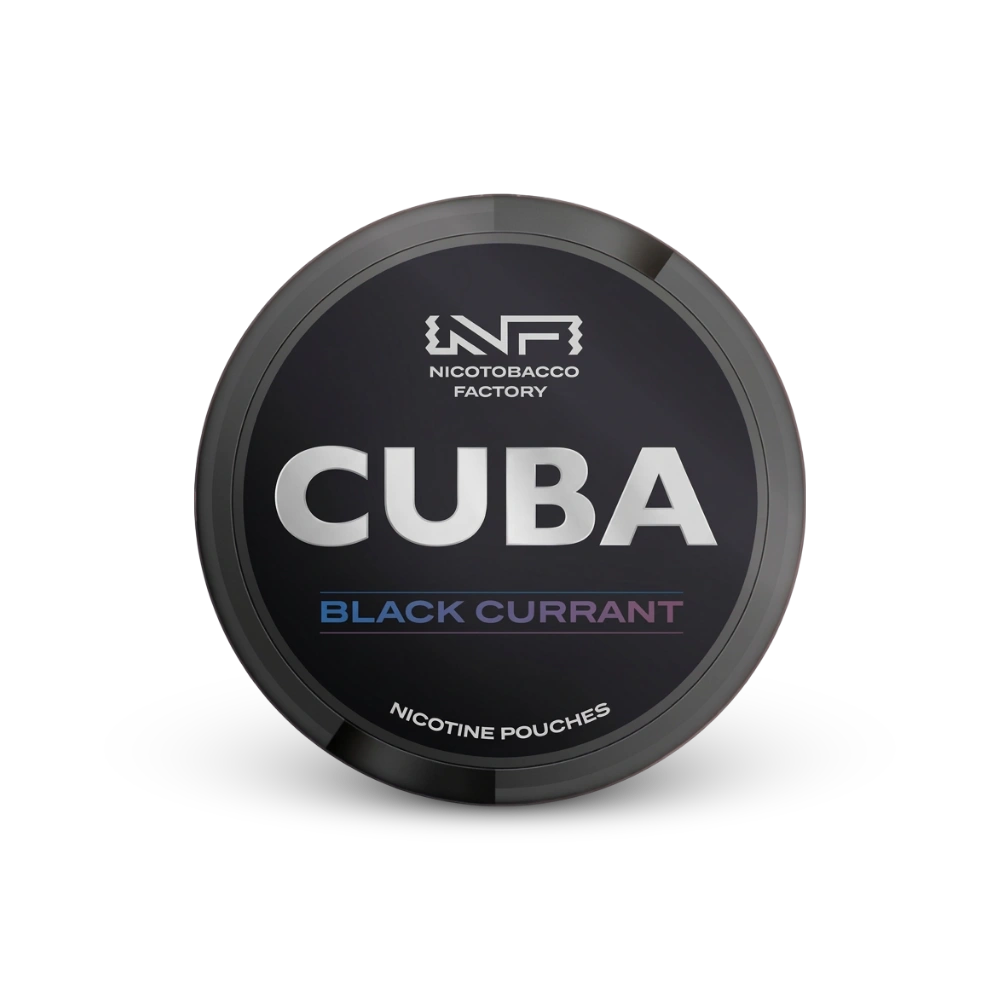 Cuba Black Black Currant – nikotino pagalvėlių skardinė