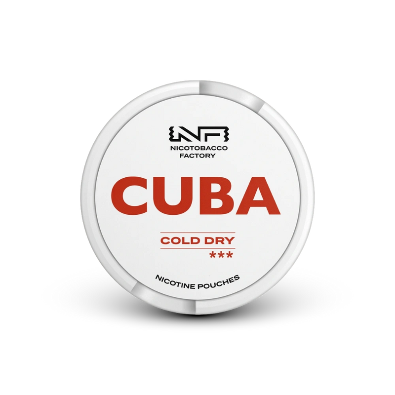 Cuba Cold Dry Medium – nikotino pagalvėlių skardinė