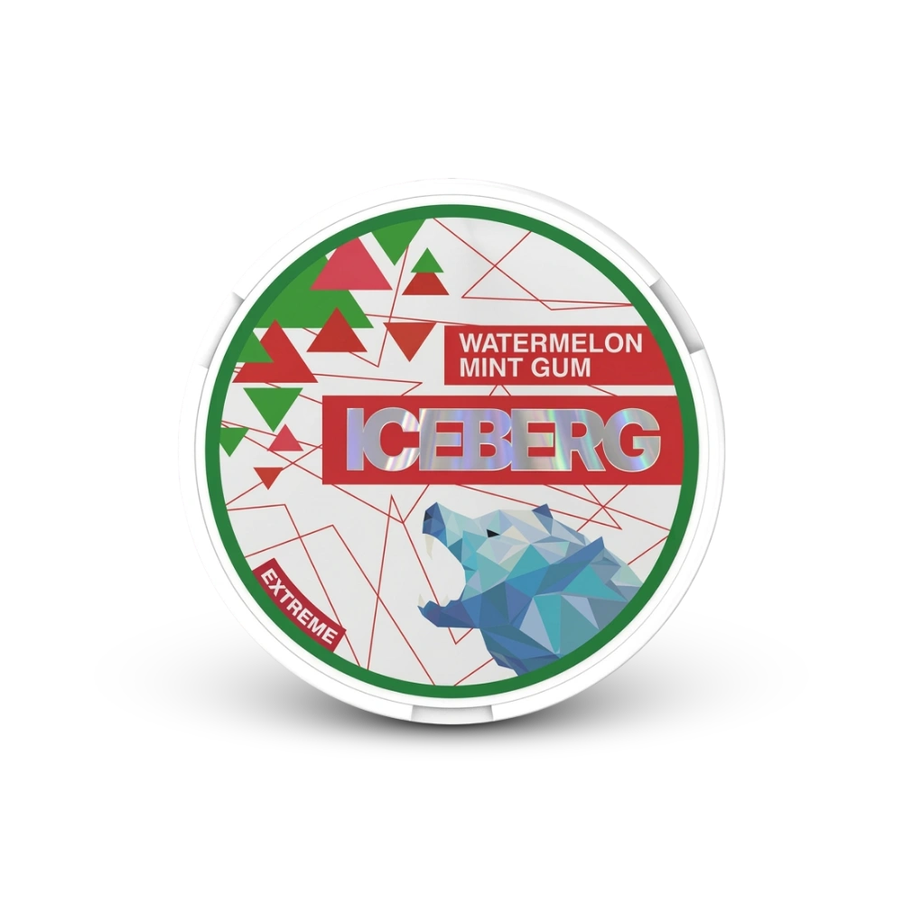 Iceberg arbūzo mėta kramtomoji guma – nikotino pagalvėlių skardinė